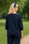 Blouse fluide manches  bouffantes
