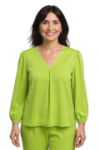 Blouse fluide manches  bouffantes