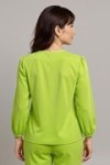 Blouse fluide manches  bouffantes