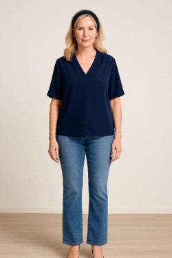Top fluide couleur unie