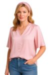 Top fluide couleur unie