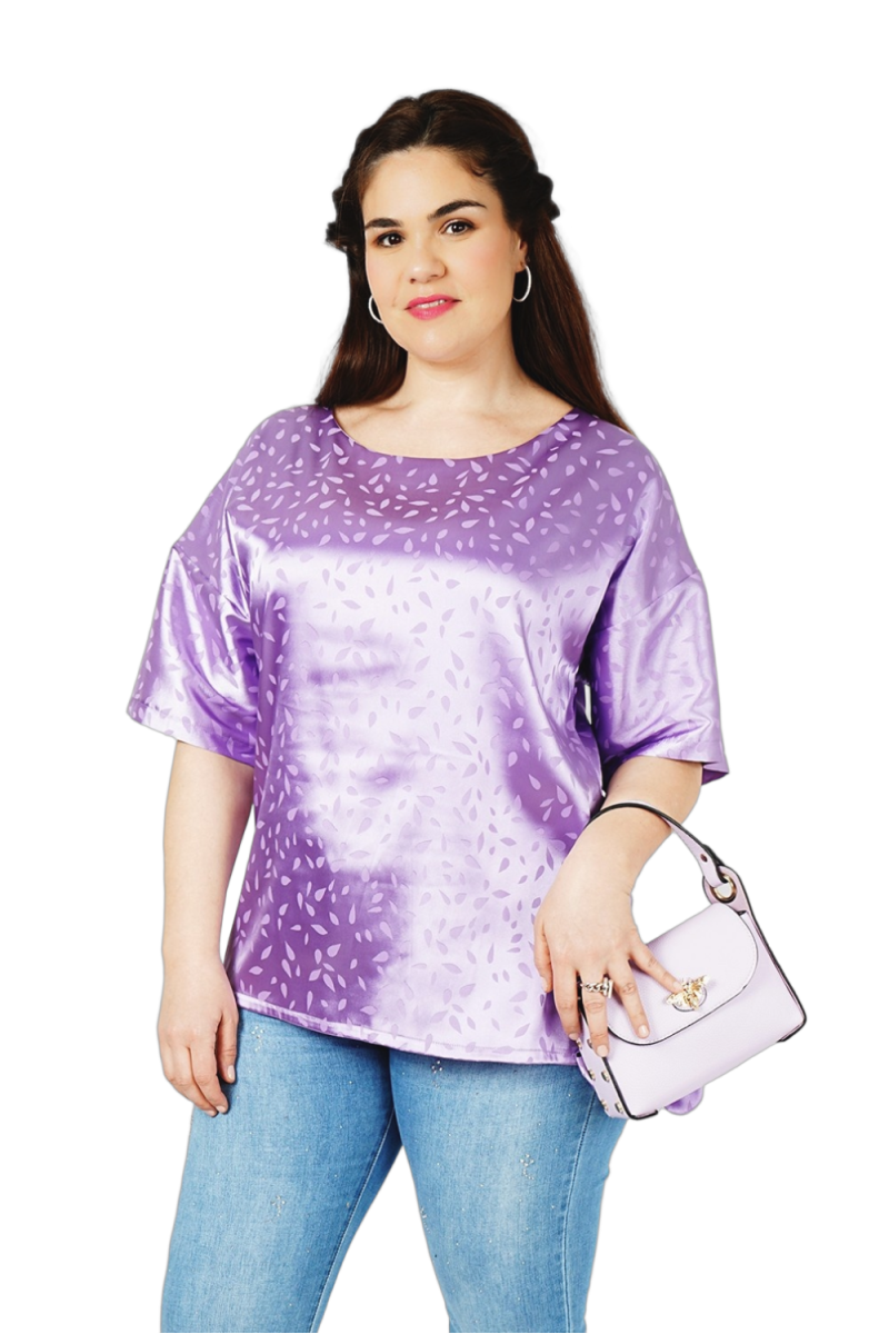 Tunique oversize en satin