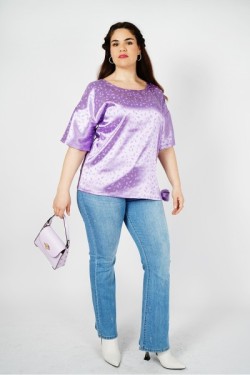 Tunique oversize en satin