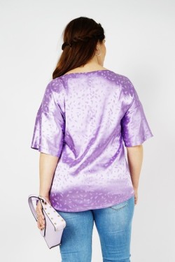 Tunique oversize en satin