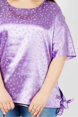 Tunique oversize en satin