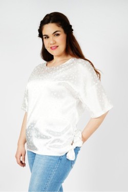 Tunique oversize en satin