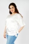 Tunique oversize en satin