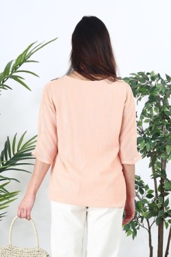 Blouse fluide à volants