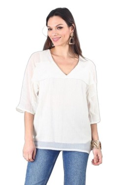 Blouse fluide à volants