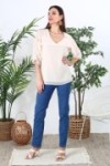 Blouse fluide à volants