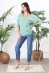 Blouse fluide à volants