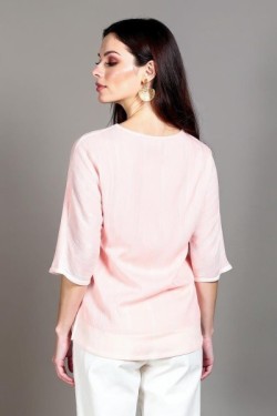 Blouse fluide à volants