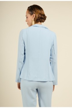 Veste tailleur légère en Crêpe avec épaulettes