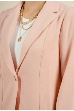 Veste tailleur légère en Crêpe avec épaulettes