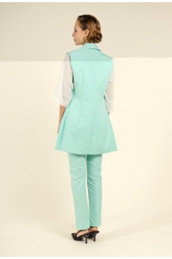 Veste longue sans manches