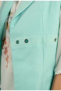 Veste longue sans manches
