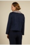 Veste en suédine et tweed