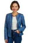 Veste Blouson Cintrée en Faux Cuir