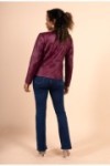 Veste Blouson Cintrée en Faux Cuir