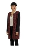 Veste longue en maille
