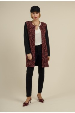 Veste longue en maille
