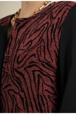 Veste longue en maille