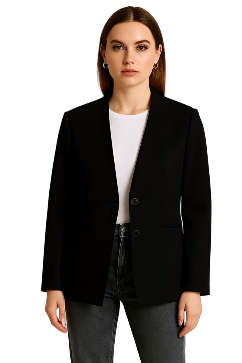 Veste ajustée stretch à deux boutons