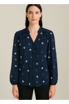 Chemise avec étoiles en sequins