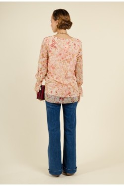 Blouse à imprimés floraux