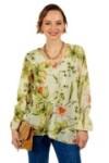 Blouse à imprimés floraux