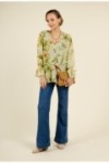 Blouse à imprimés floraux