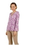 Top texturé col croisé avec lacets