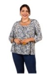 Blouse évasé à l'imprimé