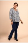 Blouse évasé à l'imprimé