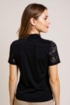 Polo à manches courtes avec dentelle
