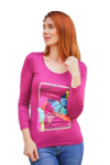 T-shirt manches longues motif papillon