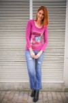 T-shirt manches longues motif papillon