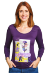 T-shirt manches longues motif artistique