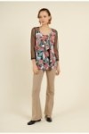 Top en manches transparentes
