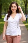 Tee-shirt décolleté cache-cœur