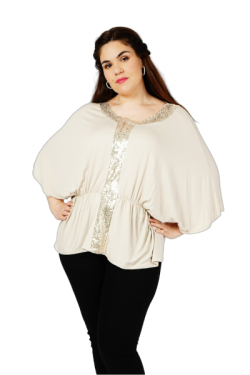 Blouse coupe chauve-souris