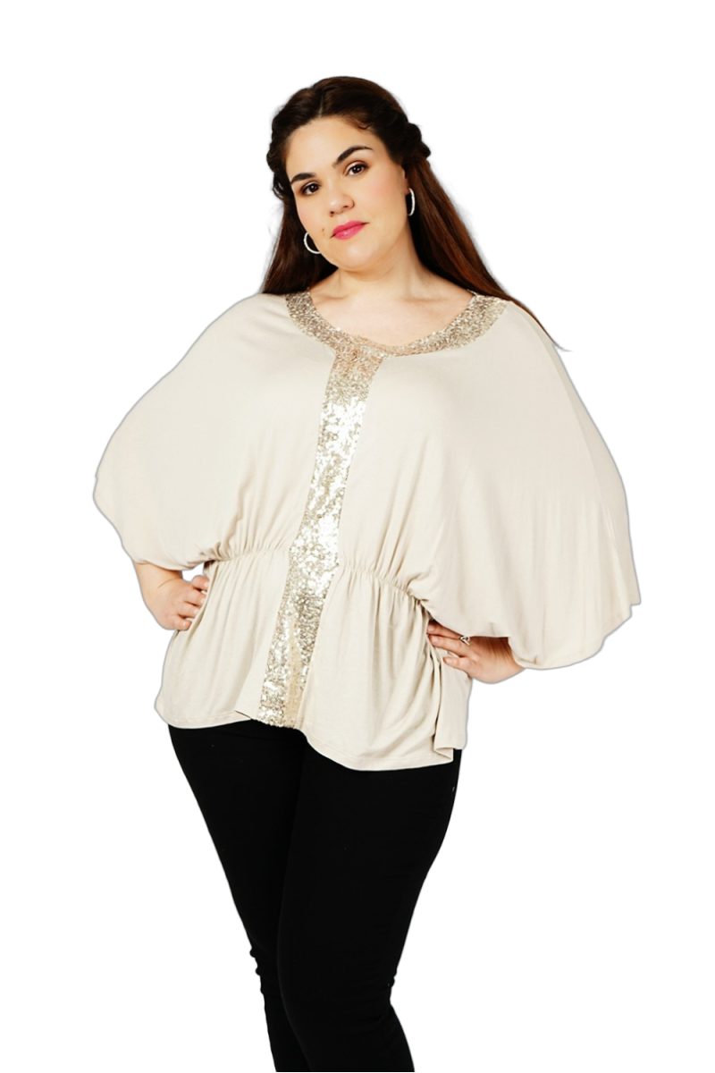 Blouse coupe chauve-souris