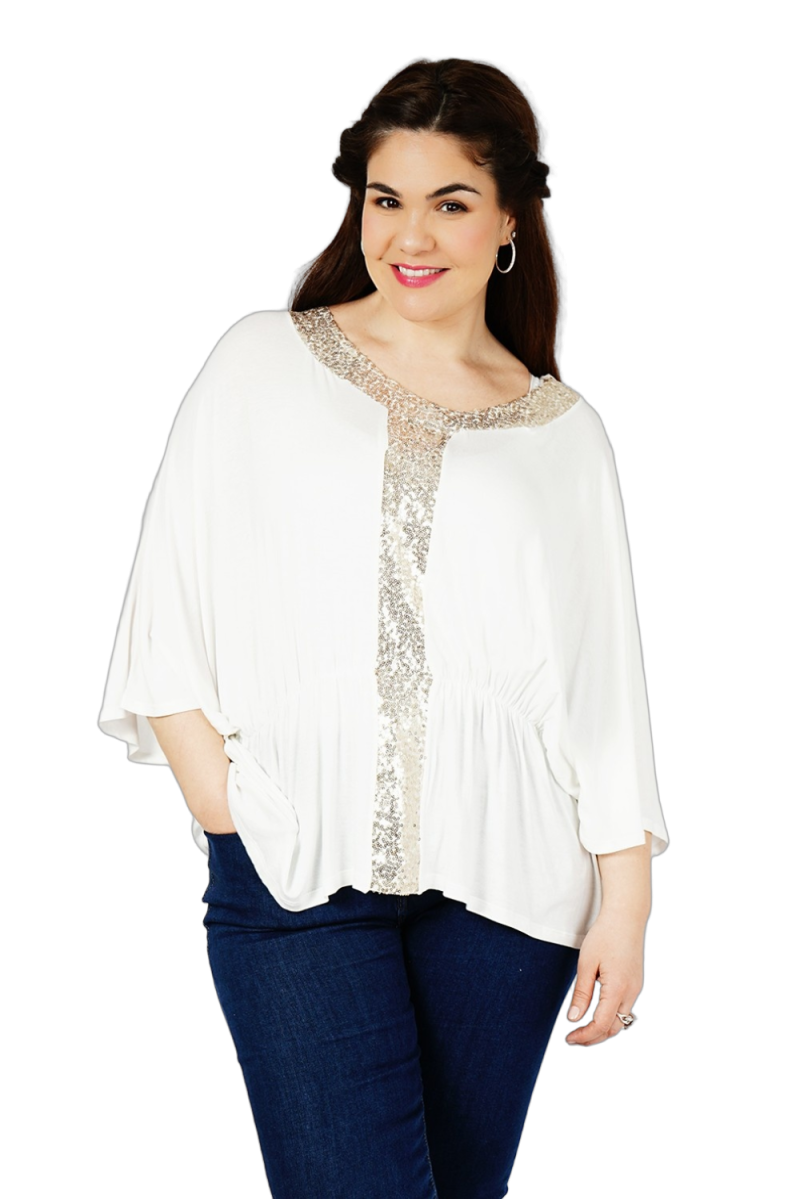 Blouse coupe chauve-souris