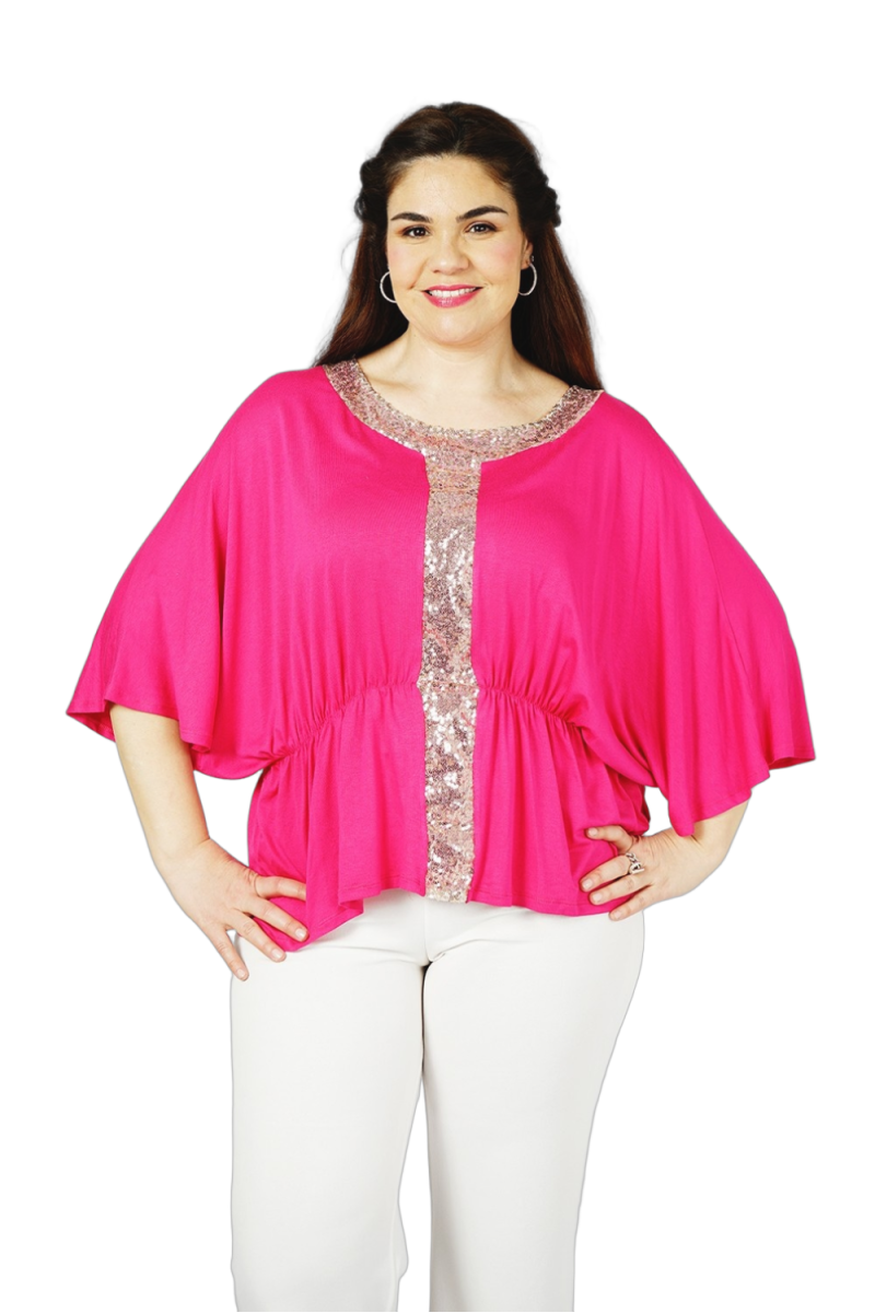 Blouse coupe chauve-souris