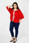 Blouse coupe chauve-souris