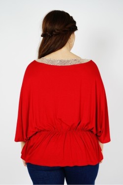 Blouse coupe chauve-souris