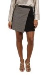 Jupe porte feuille en gabardine