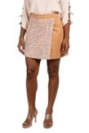 Jupe porte feuille en gabardine