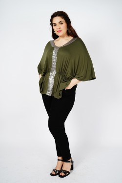 Blouse coupe chauve-souris