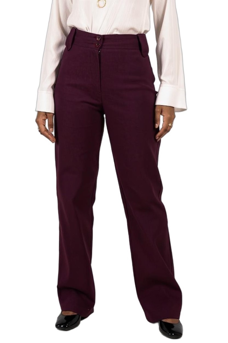 Pantalon coupe bootcut stretch